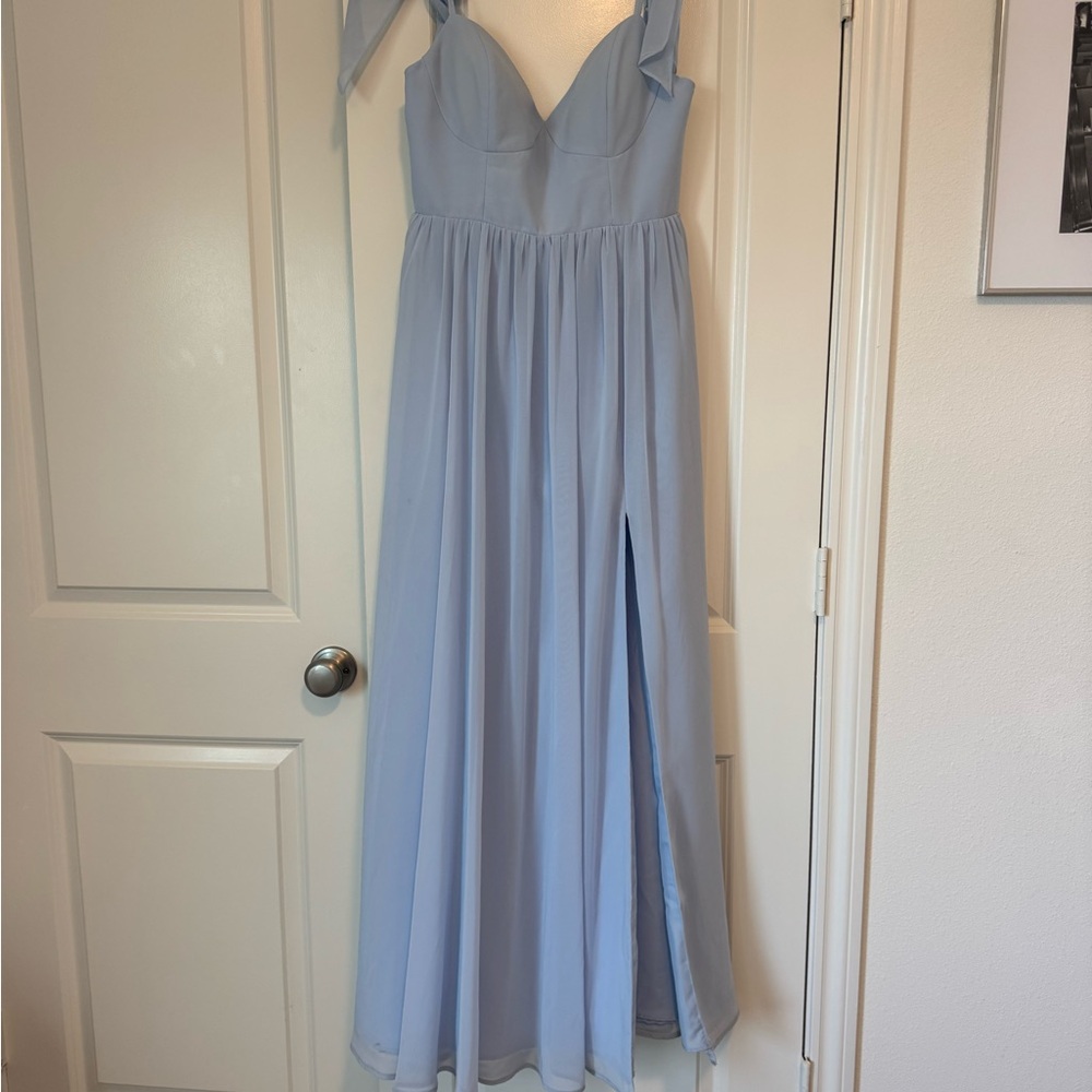 Revelry Serenity Chiffon Dress in Color Love is in the Air - Picture 2 of 7